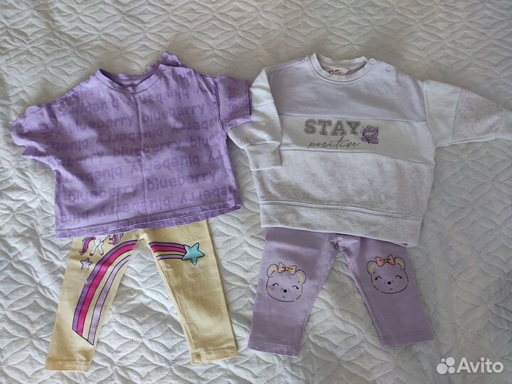 Вещи пакетом на девочку 74-80