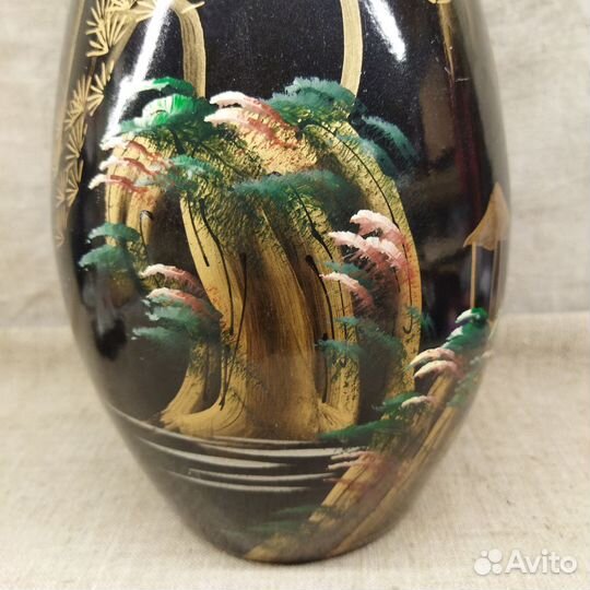 Ваза. Китайская природа. Керамика фарфор 30 см