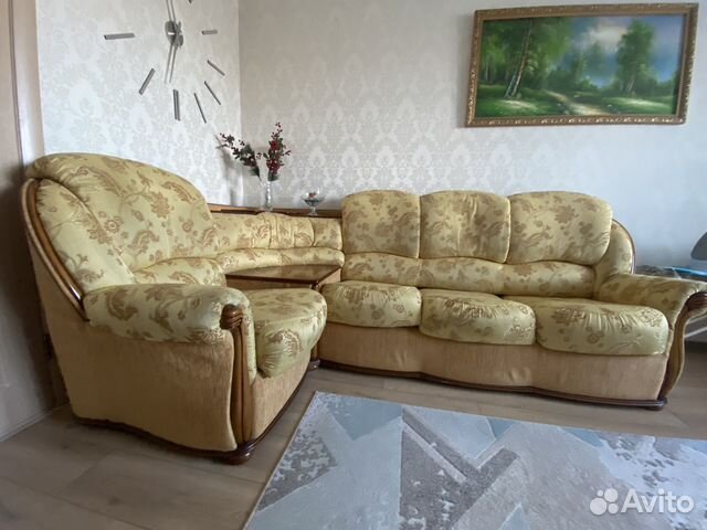 Мягкая мебель диваны , ширина 256, глубина 153, высота 110 , б/у ...