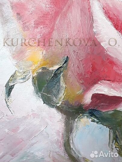 Картина маслом цветы 