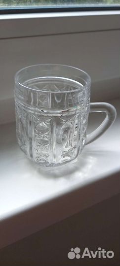 Кружка пивная СССР хрусталь