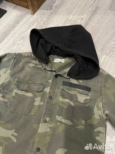 Джинсова рубашка zara