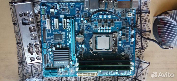 Материнская плата 1155 с процессором i5 и памятью