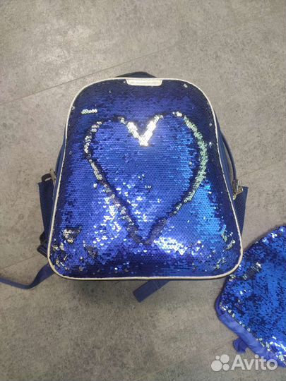 Ранец школьный для девочки 1 School sparkle blue