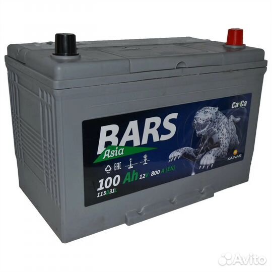 Аккумулятор bars asia 100a/ч Казахстан