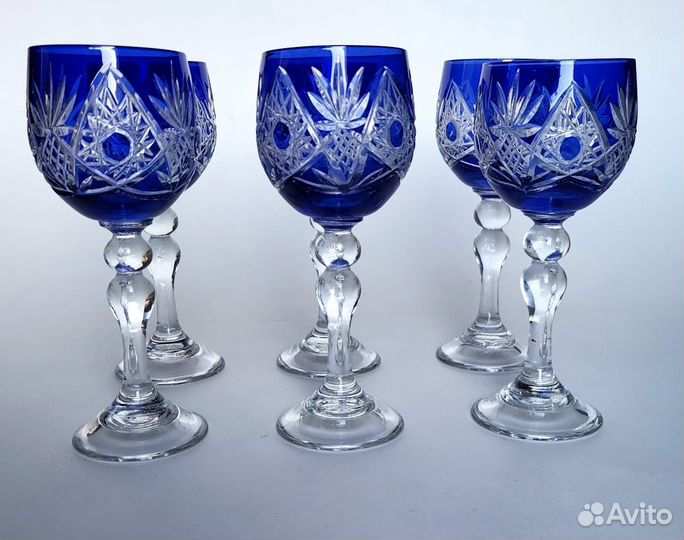 Рюмки из цветного хрусталя
