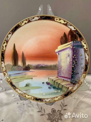 Антиквариат Nippon нач. 20 в. Тарелка настенная