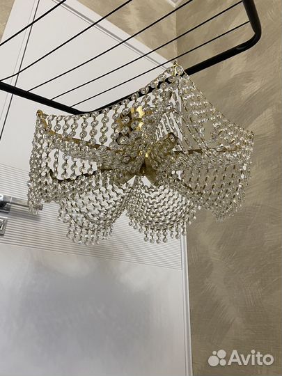 Люстры хрустальные бу