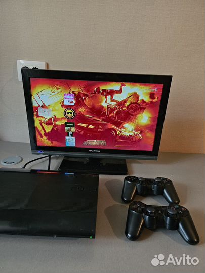 Sony playstation 3 super slim 500gb прошитая+игры