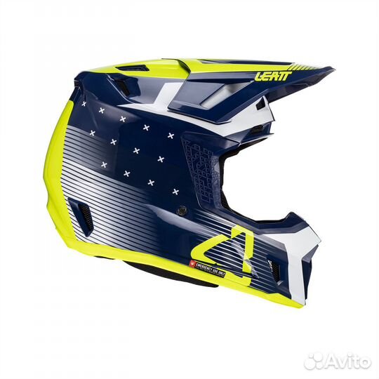 Мотошлем Leatt Moto 7.5 Helmet Kit Blue M