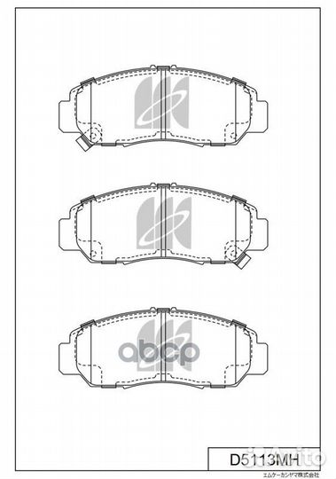 Колодки тормозные honda civic 01-05/FR-V 1.7-2