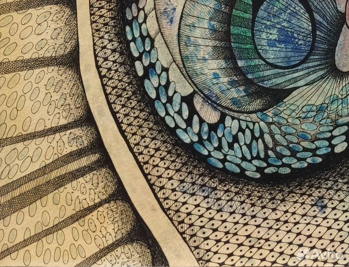 Картина графика абстракция