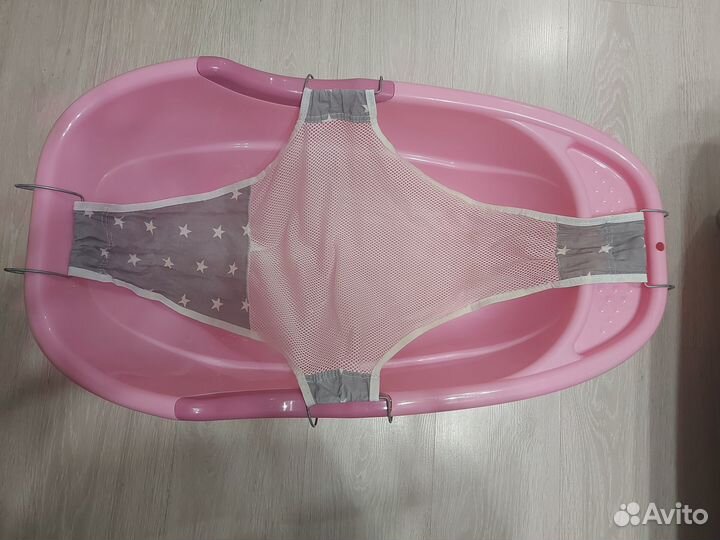 Детская ванночка+гамак+термометр для воды