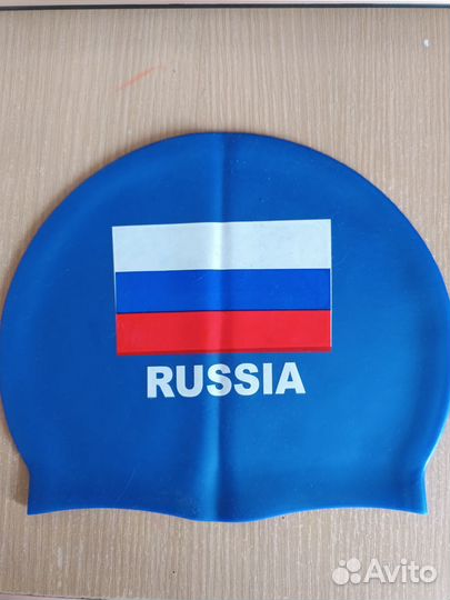 Шапочка для плавания с флагом россии