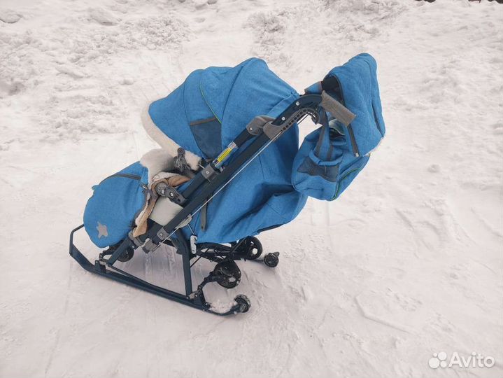 Детские санки коляска ника