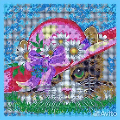 Схема на атласе для вышивания бисером «Вышивочка»