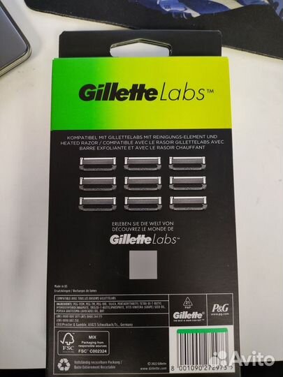 Сменные кассеты gillette labs