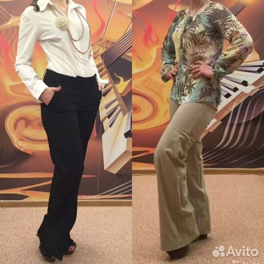 Брюки, рубашки, топы на 42-44 р-р Б/у состояние но
