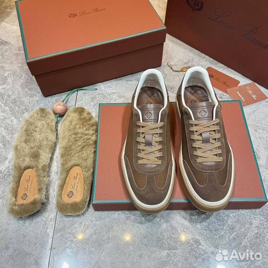 Кеды мужские Loro Piana Tennis Walk мех стелька