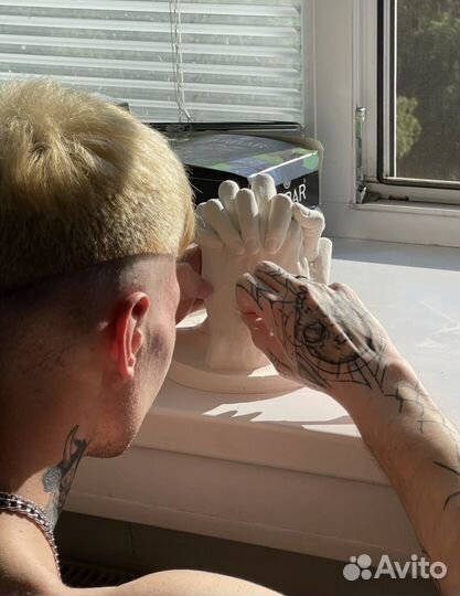 3 d слепок рук