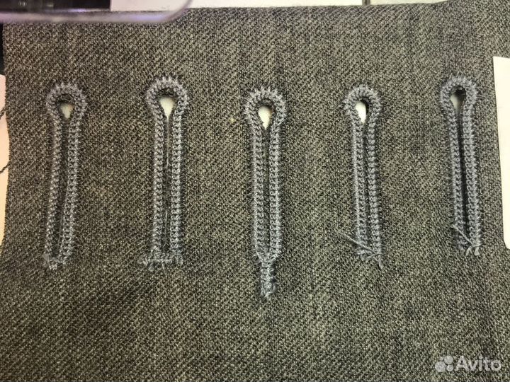 Изготовление глазковых петель, установка кнопок и