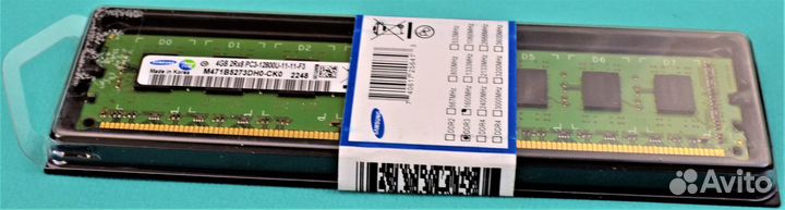 DDR3 4 GB 1600MHz samsung 2Rx8 для пк dimm