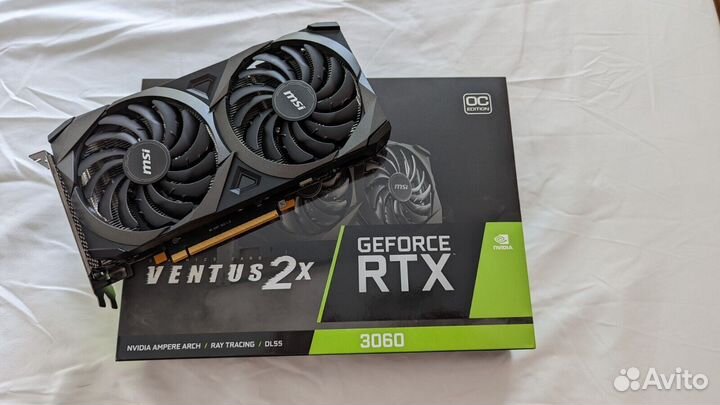 RTX 3060 12Gb (Гарантия) MSI Ventus 2X