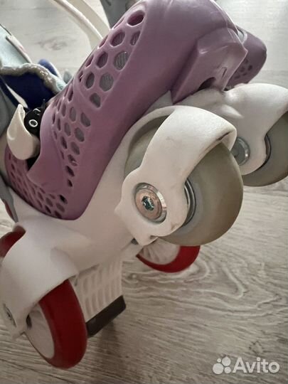 Роликовые коньки детские с защитой