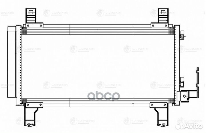 Радиатор кондиц. для а/м Mazda 6 (02) (lrac 25