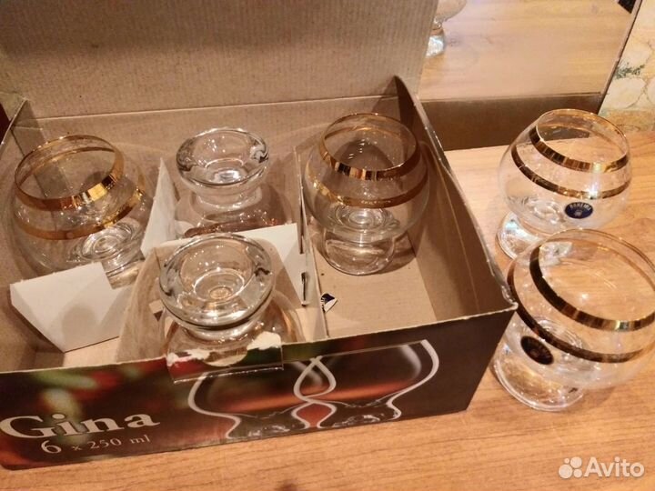 Бокалы под бренди или коньяк и рюмочки