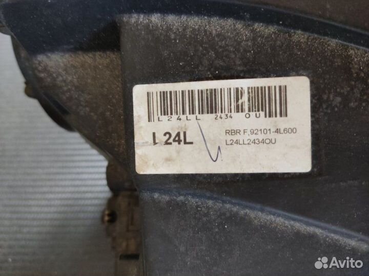 Фара галогеновая левая Hyundai Solaris 2015