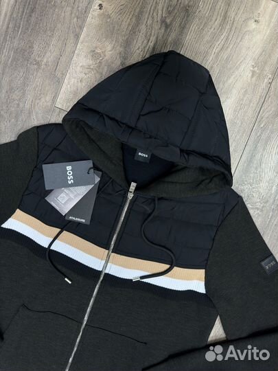 Мужская кофта куртка Hugo Boss с капюшоном