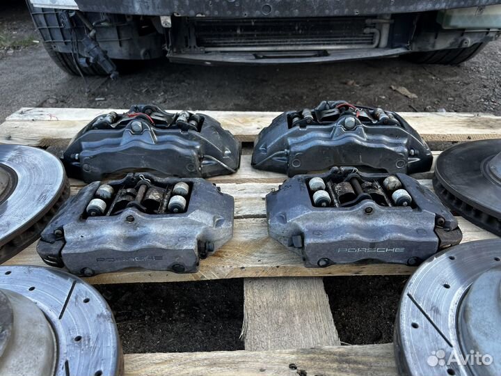 Комплект тормозов Porsche Cayenne turbo 955