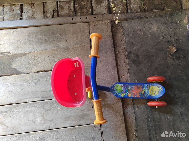 Самокат детский трехколесный бу