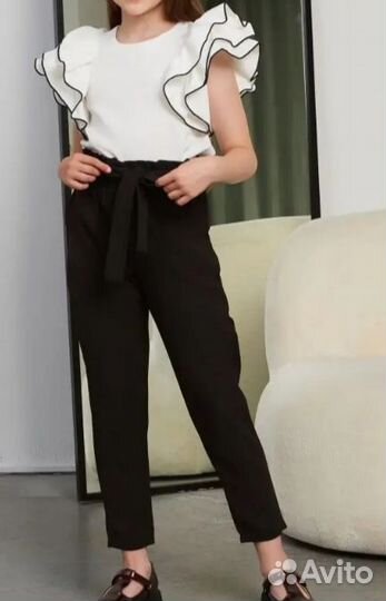 Блузка школьная нарядная 152 р