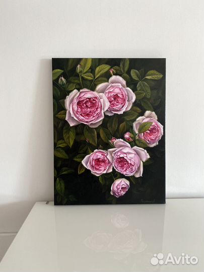 Картина маслом цветы