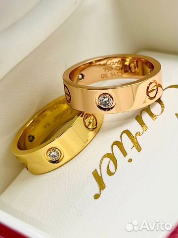 Cartier кольцо с синтетическими бриллиантами