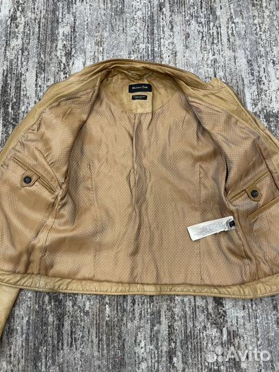 Кожаная куртка Massimo Dutti (Индия)