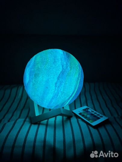 Светильник (ночник) Галактика на пульте, 15см