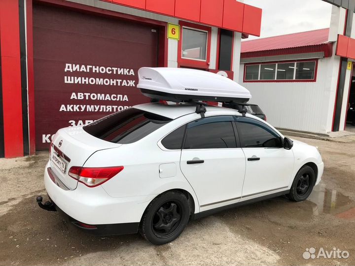 Автобокс Aerobox 470л двусторонний Ниссан Альмера