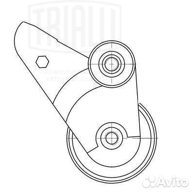 Ролик грм Audi A6 C5 97- 3.0i натяж CM 6056