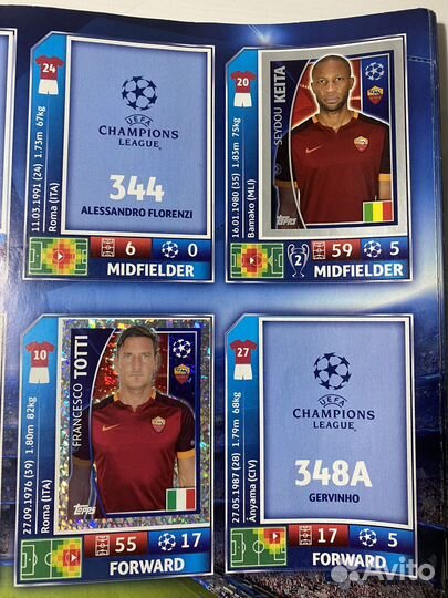 Topps uefa Champions League 2015-2016 альбом