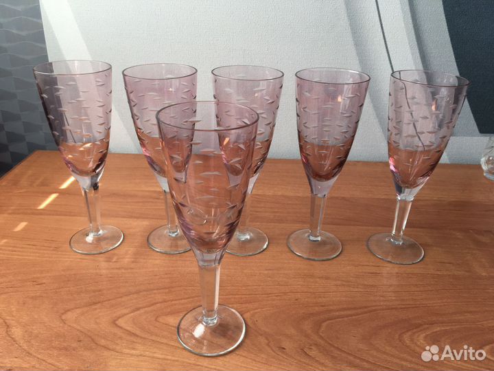 Хрустальные и стеклянные стаканы СССР