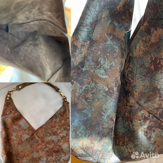 Сумка хобо замшевая