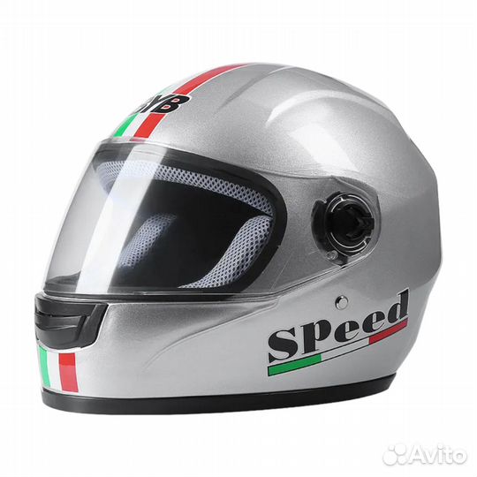 Мотошлем интеграл BYB 858 серый