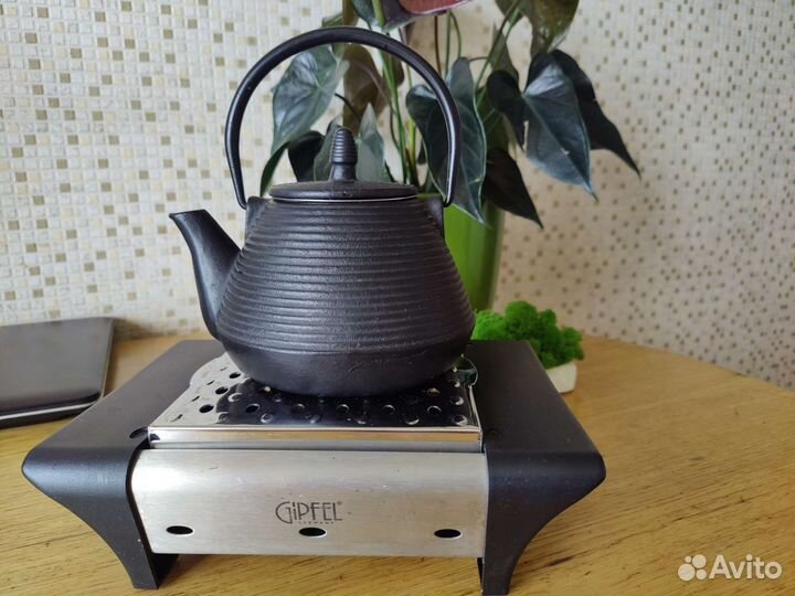 Заварочный чайник чугунный с подогревом