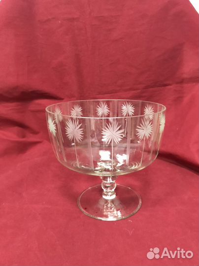 Ваза для фруктов на ножке СССР