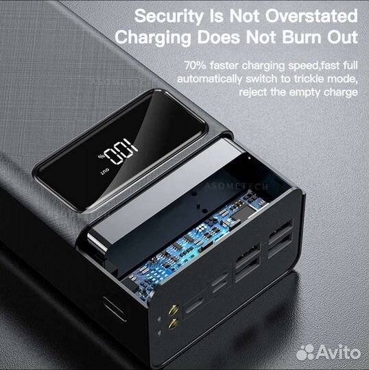 Внешний аккумулятор Power Bank 50000 мАч