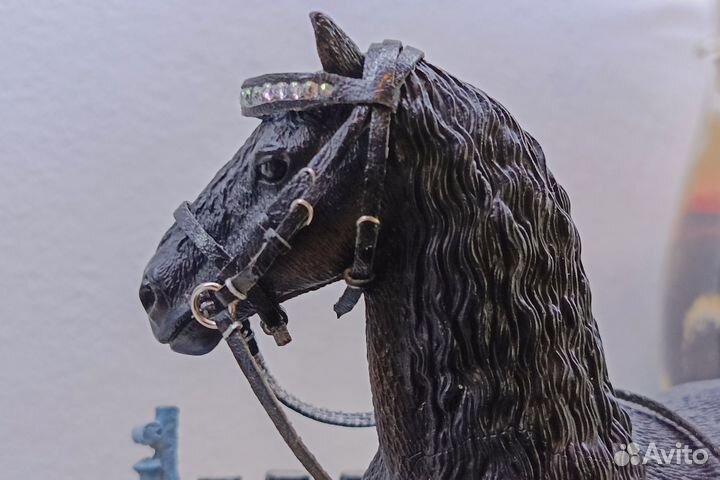 Уздечка со стразами на лошадь шляйх