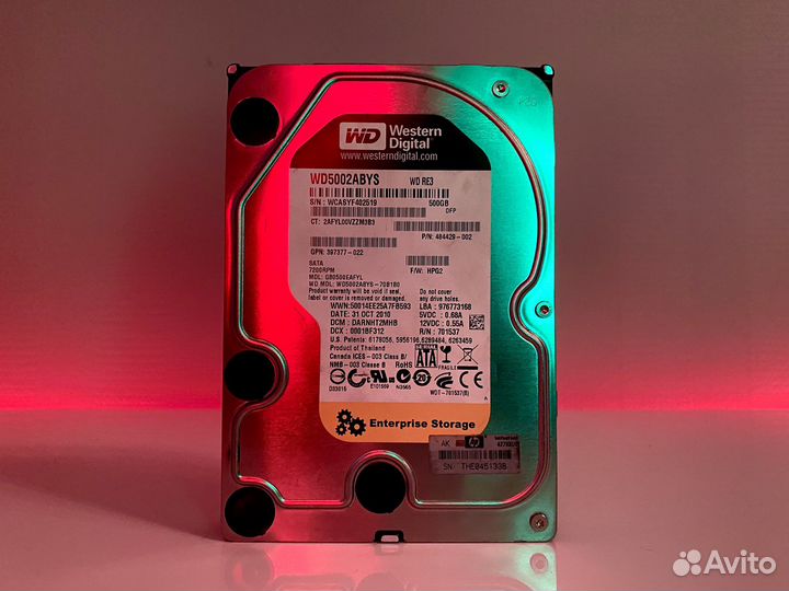 Накопители Жесткий диск HDD
